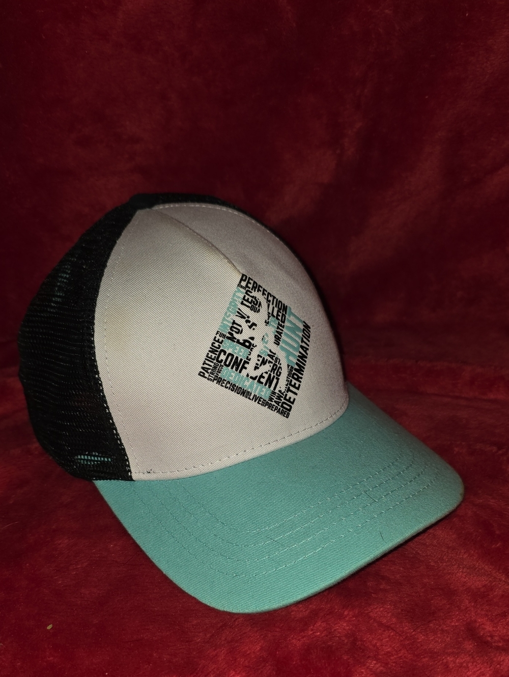 Browning Teal, White & Black Trucker Hat